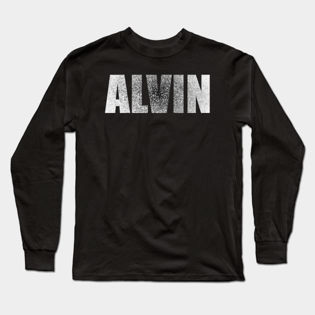 Alvin Name Bos Long Sleeve T-Shirt by ahmadzakiramadhan